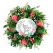 spring wreath with roses